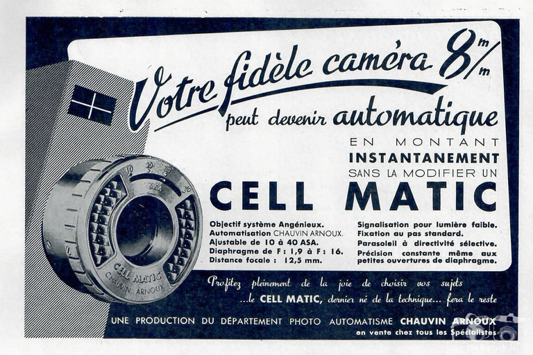 Chauvin Arnoux - Cell Matic - novembre 1961 - Photo-Cinéma