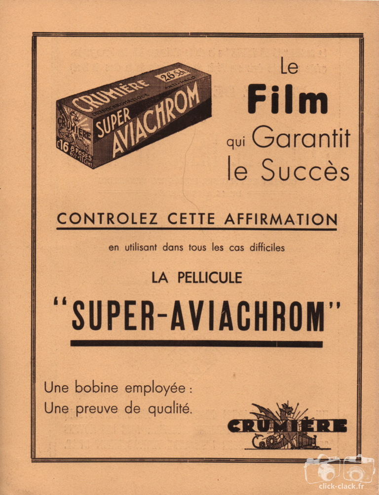 Crumière - Pellicule Super Aviachrom - 15 avril 1935