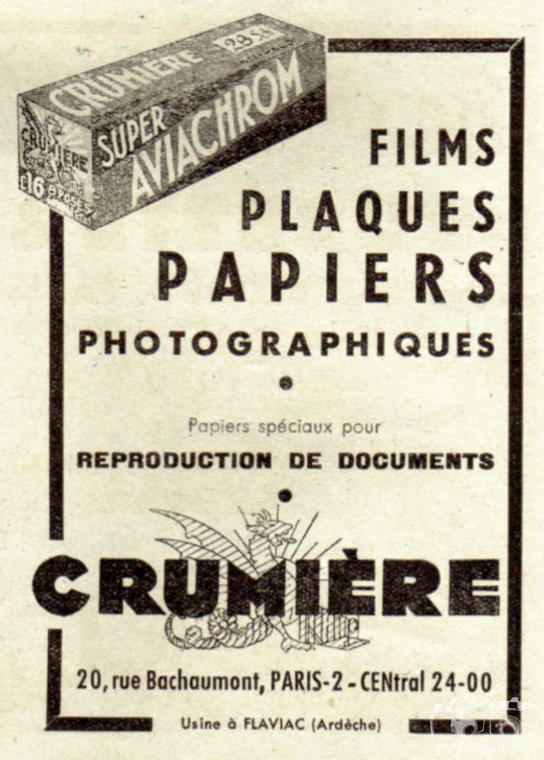 Crumière - Plaques, Films, Papier - 1948