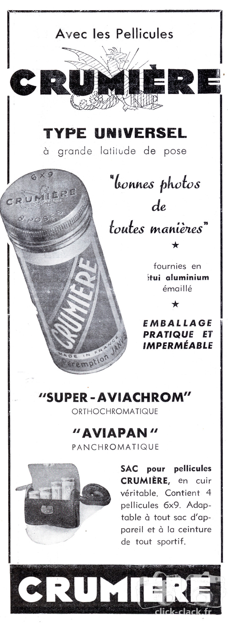 Crumière - Pellicule Super-Aviachrom, Aviapan - 1950