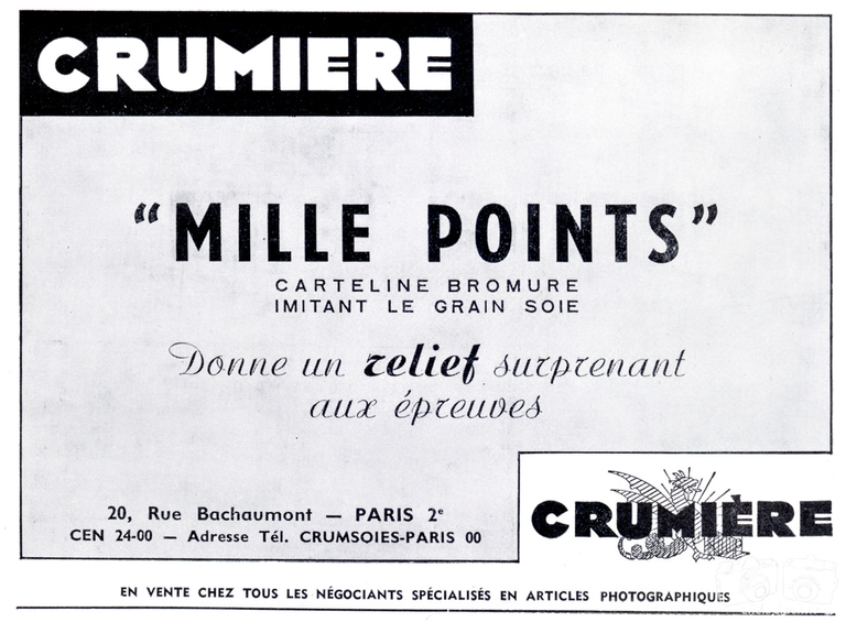 Crumière - Papier Mille Points - 1950