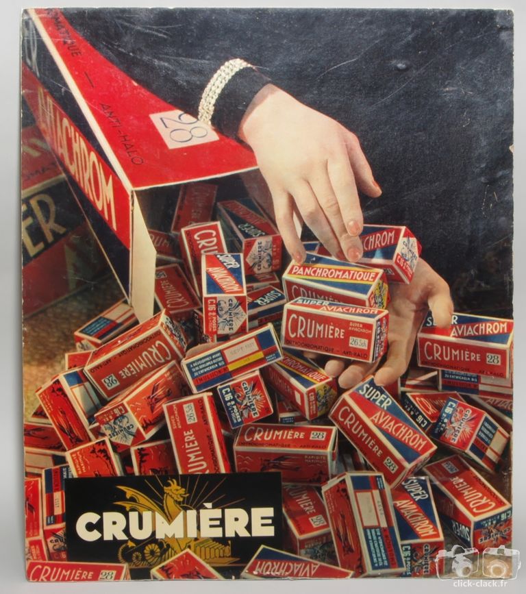 Crumière - Carton publicitaire Pellicules Super-Aviachrom