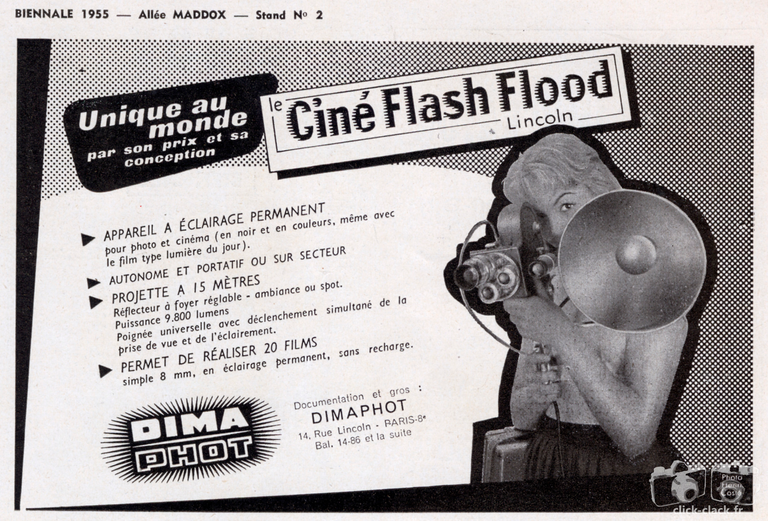 Dima-Phot - Ciné Flash-Flood Lincoln - 1955