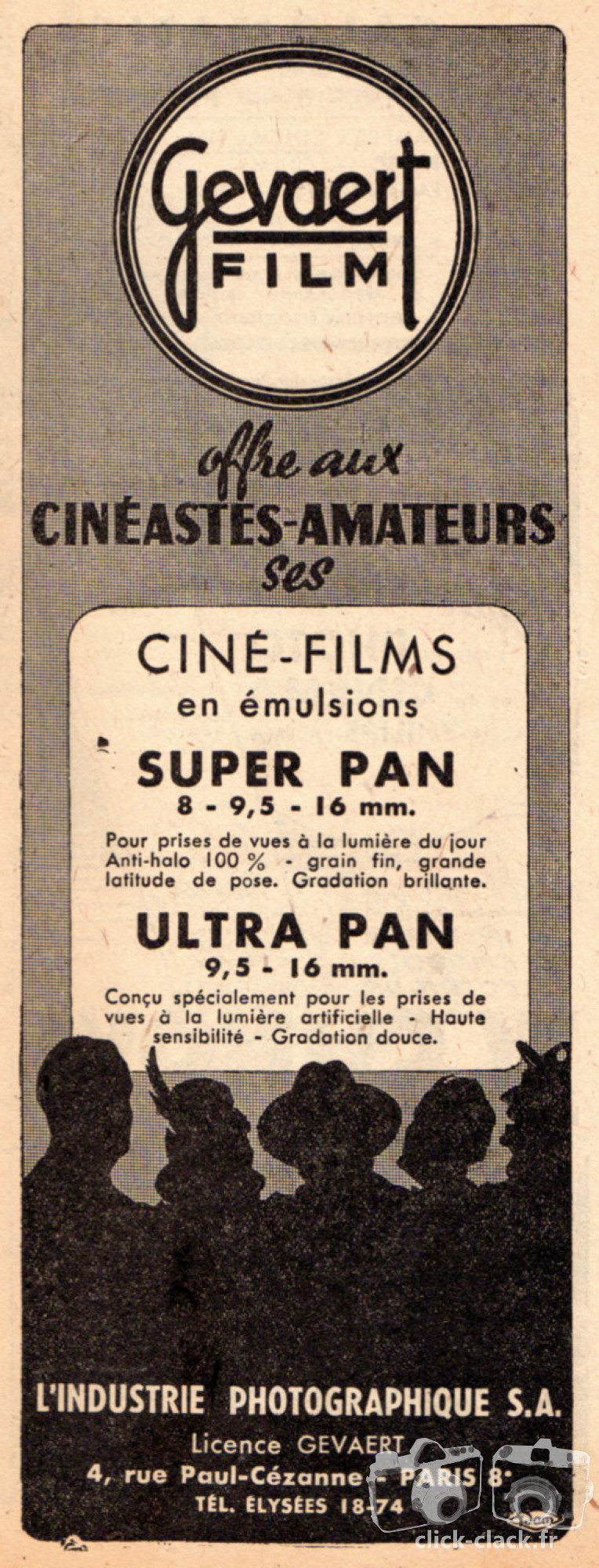 Gevaert - Films ciné Super Pan, Ultra Pan - 1947