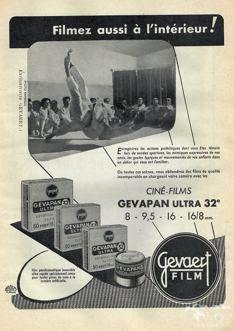 Gevaert - Ciné-Films Gevapan Ultra 32° - janvier 1953