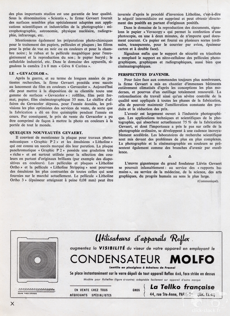Gevaert - Historique - 1955 - page 2