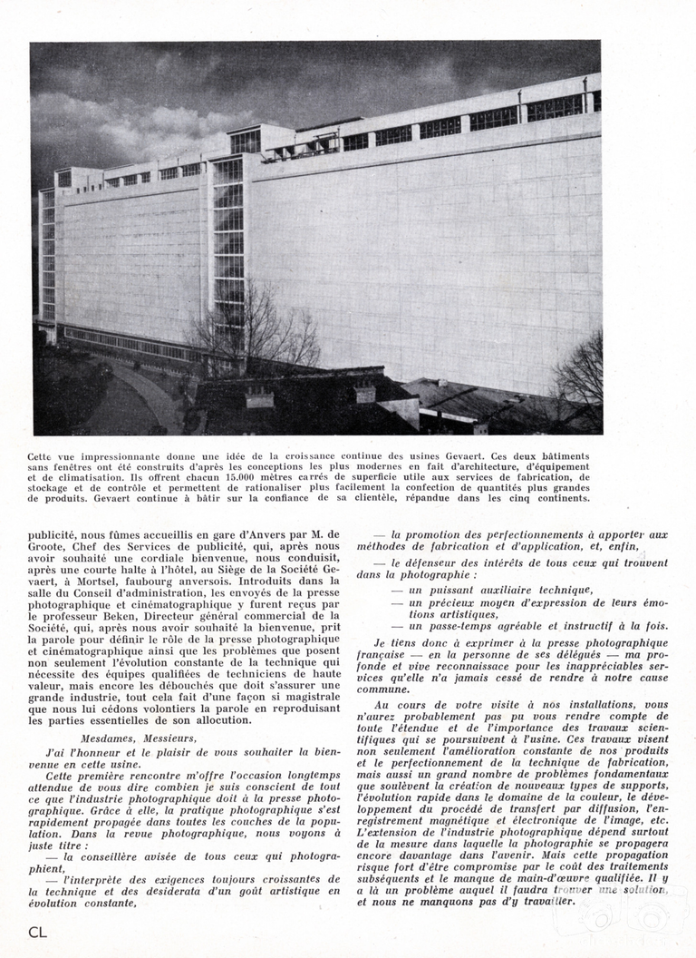 Gevaert - Visite aux usines Gevaert - 1956 - page 2