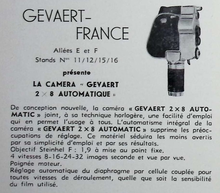 Gevaert - Gevaert 2x8 Automatique -  mars avril 1960 - Caméra huit n°15