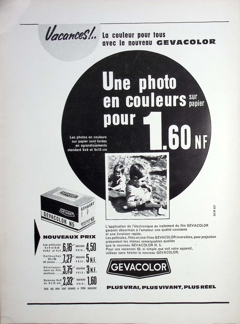 Gevaert - Gevacolor -  mai juin 1960 - Caméra huit n°16