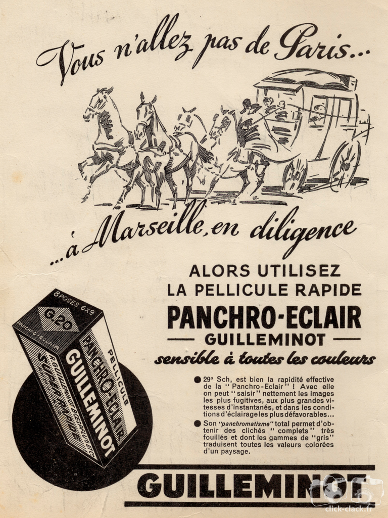 Guilleminot - Pellicules Panchro-Eclair - 1937