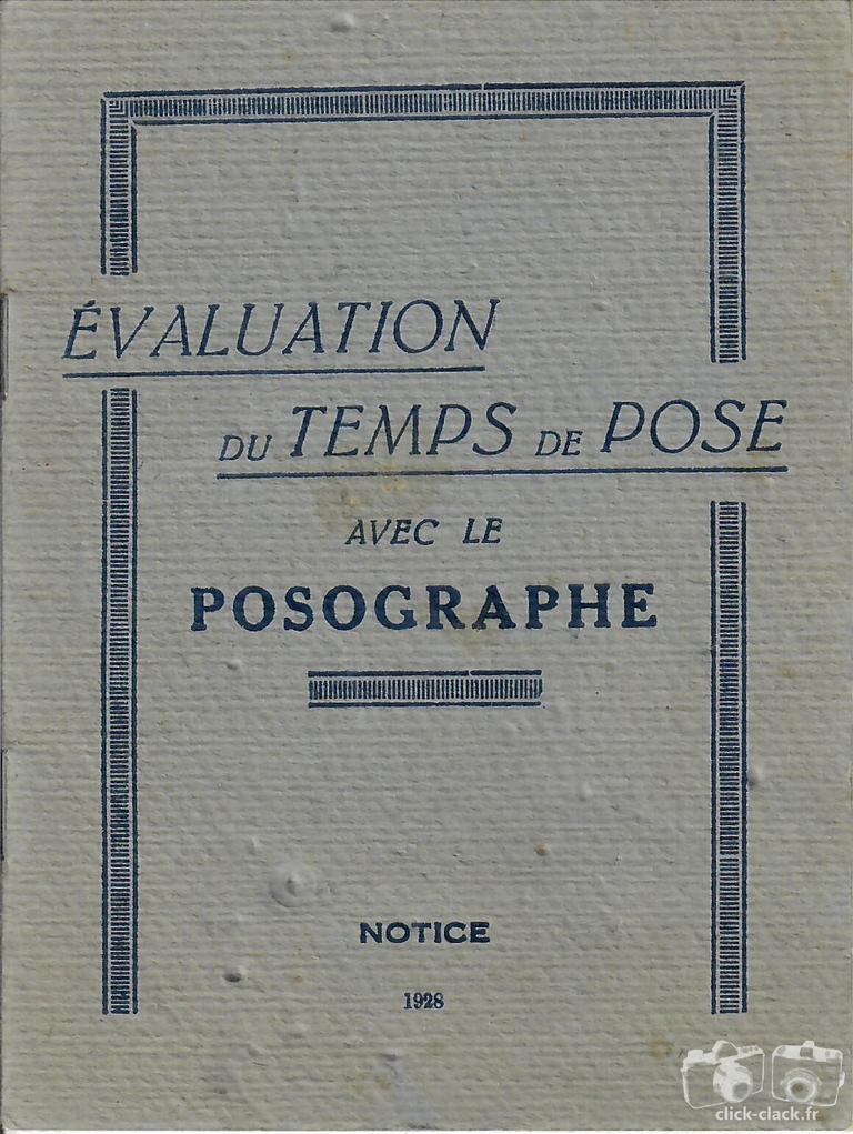 Kauffmann - Notice du Posographe - 1928