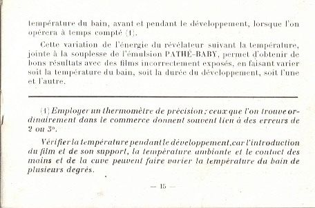 Notice du Posographe Pathé-Baby - 2,7-14 Campagne 2,7-14 Ville - page 14