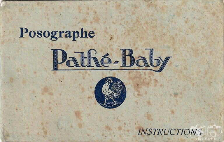 Kauffmann - Posographe - Notice du modèle Pathé-Baby - 3,5-14 Campagne 3,5-14 Ville