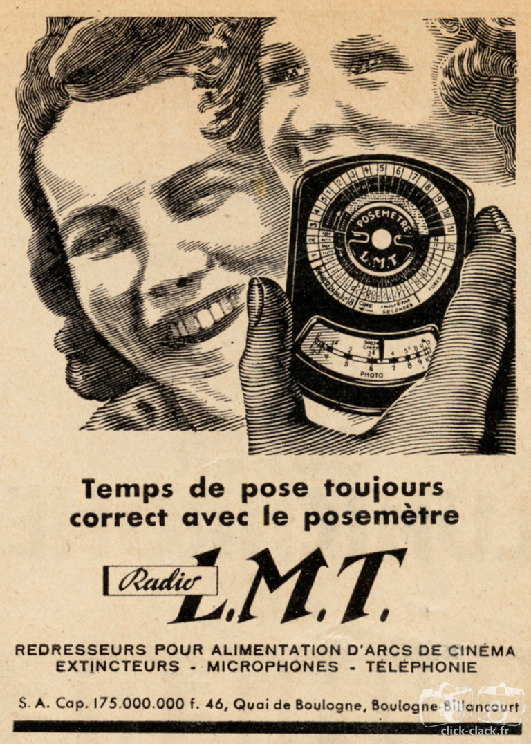 L.M.T. Le Matériel Téléphonique - Posemètre - 1942