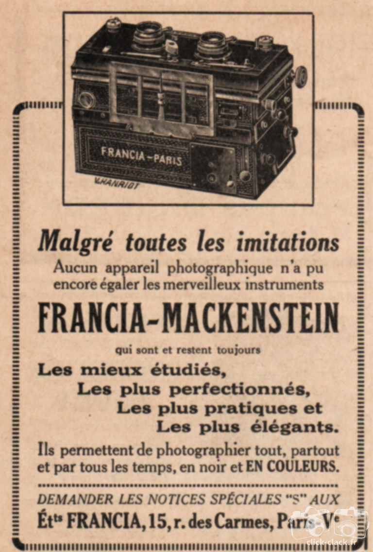 Mackenstein - Francia-Mackenstein - mai 1922 - Sciences & Vie