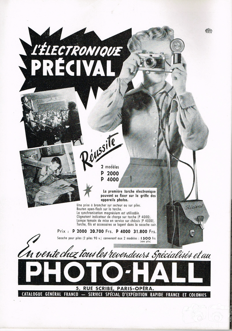 Précival - Flash électronique P 2000, P 4000 - décembre 1953 - Photo-Cinéma