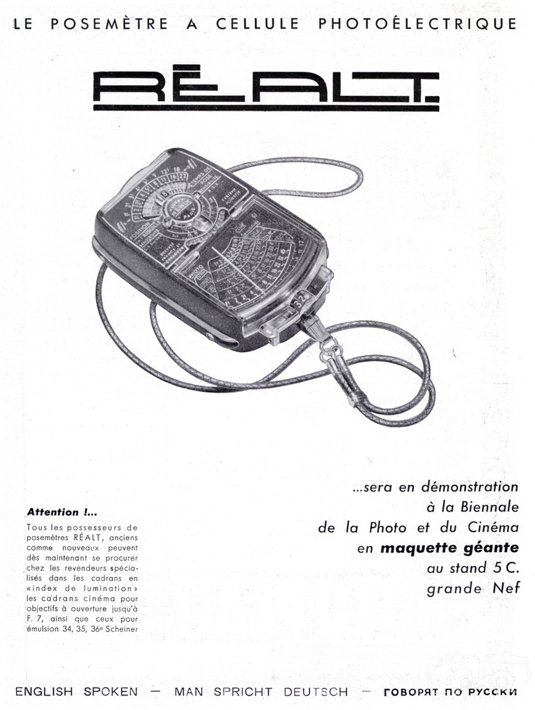 Réalt - Cellule Réalt Standard, Réalt II Luxe - 1955