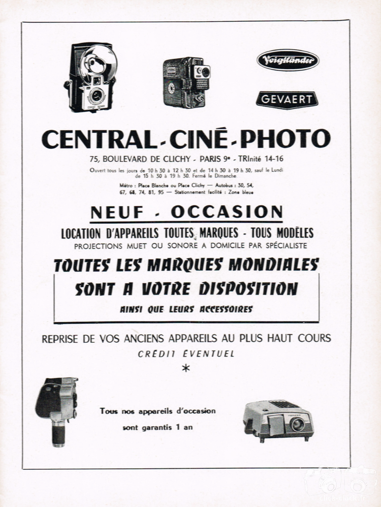 Central-Ciné-Photo - Kodak Brownie Starflash - mars 1961 - Photo Cinéma