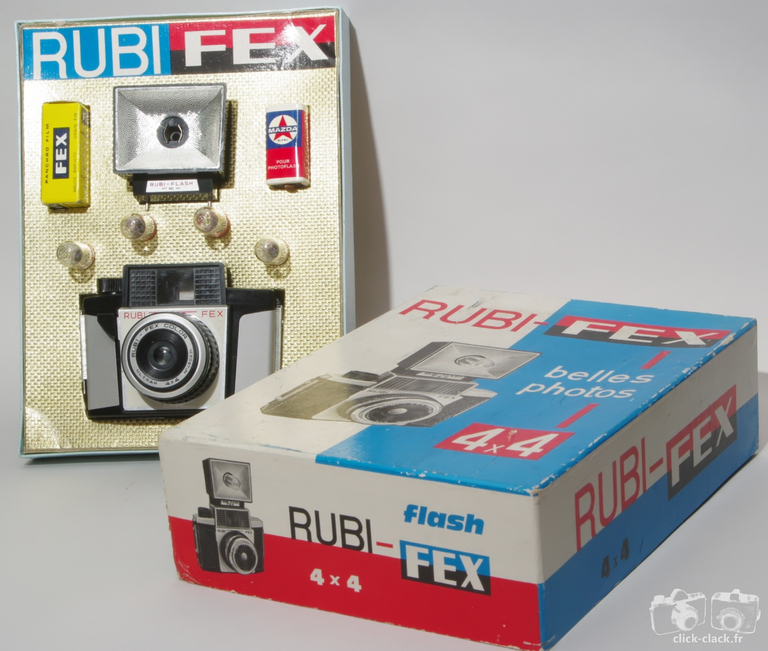 Fex-Indo - Coffret deu Rubi-Fex version 12 avec une pellicule Fex, son flash, des ampoules et sa pile