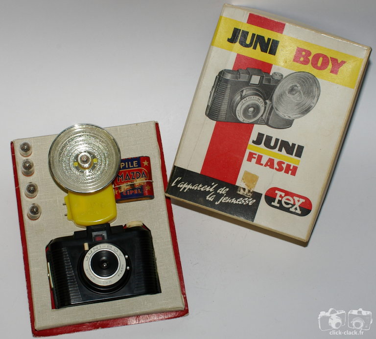 Fex-Indo - Juni-Boy version 4 dans son coffret avec un flash jance
