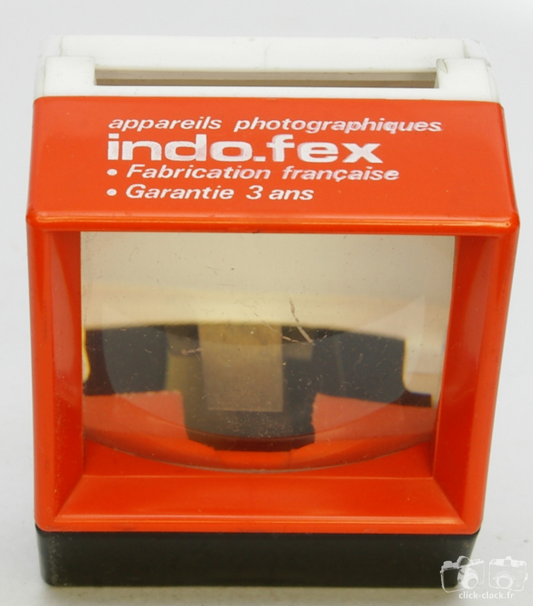 Fex-Indo - Visionneuse Cristal orange publicitaire indo-fex