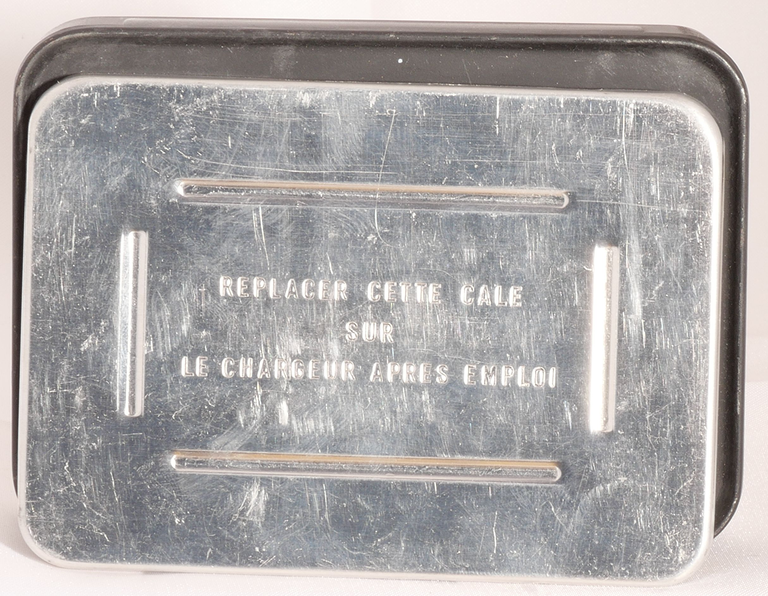 Chargeur Webo A avec sa plaque de protection - Kodak Panatomic-X - janvier 1967