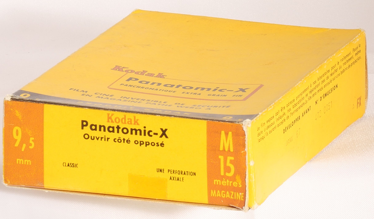 Boîte en carton - Kodak Panatomic-X - janvier 1967
