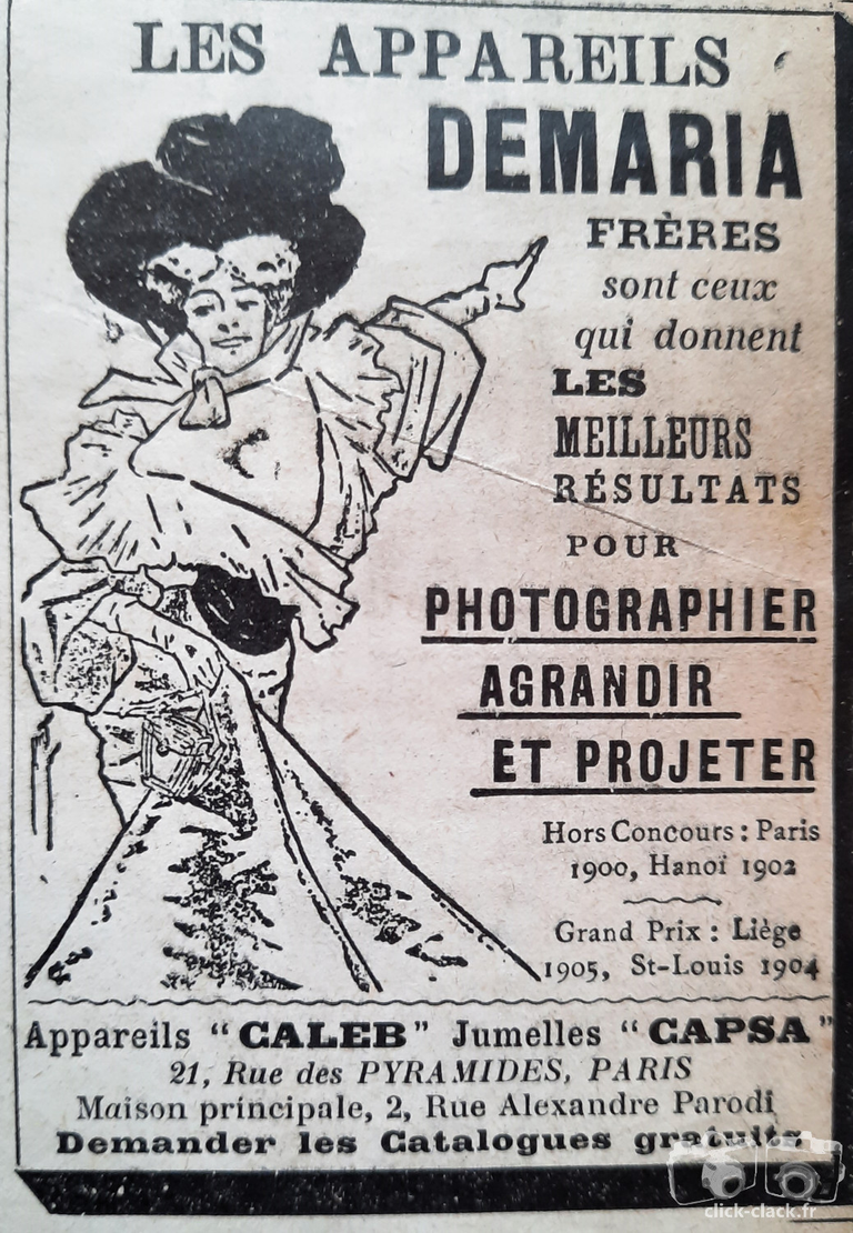 Demaria Frères - Caleb, Capsa - 21 juillet 1907 - Le Pêle-mêle 13e année n°13