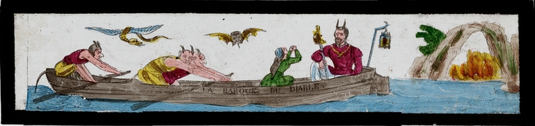 Caricatures - Grotesques - Diableries - La barque du diable