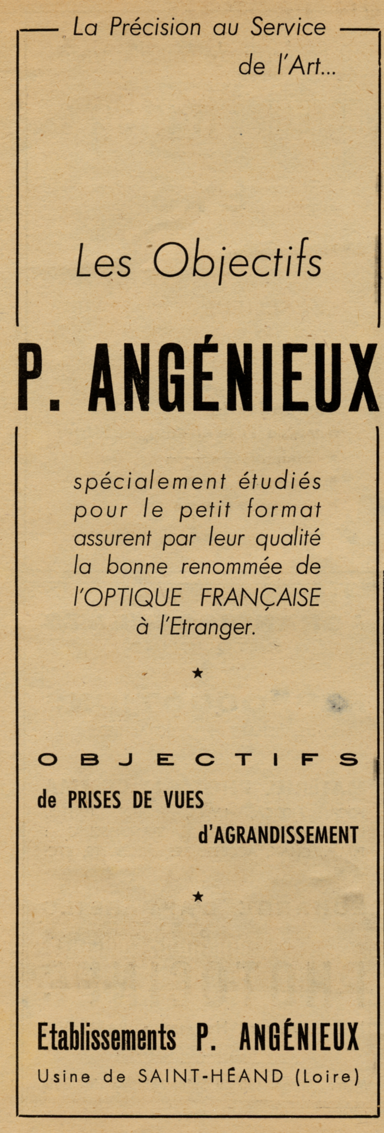 Angénieux - 1947