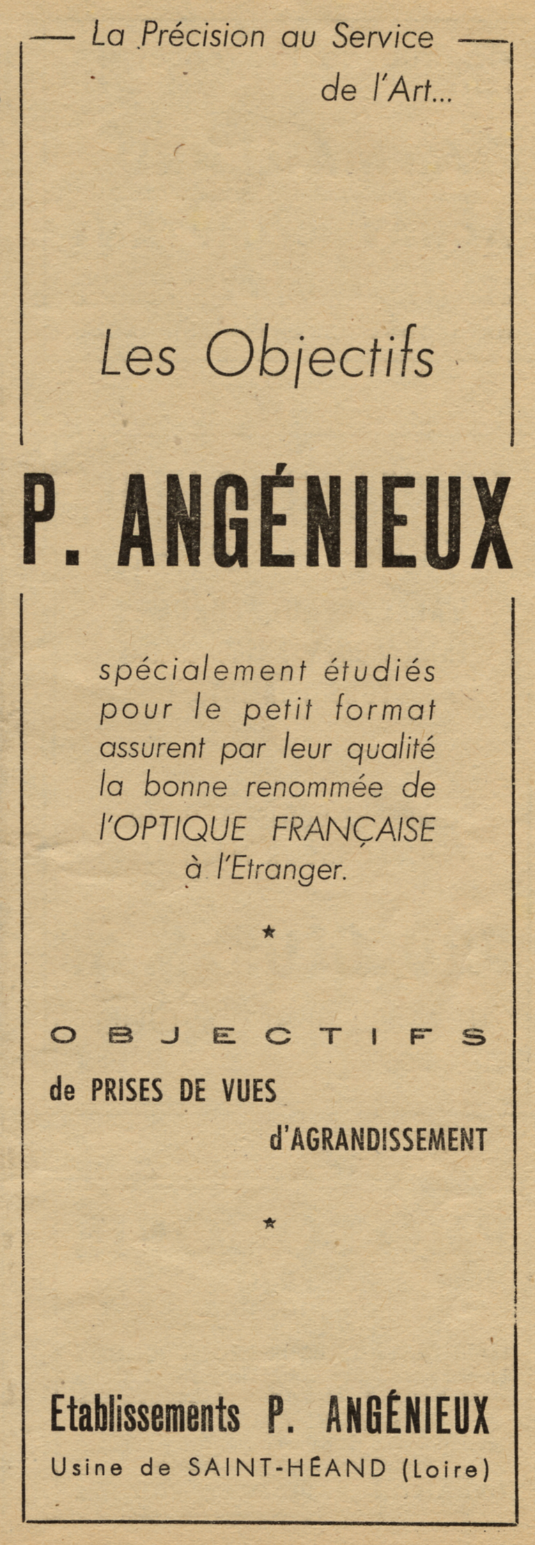 Angénieux - 1948
