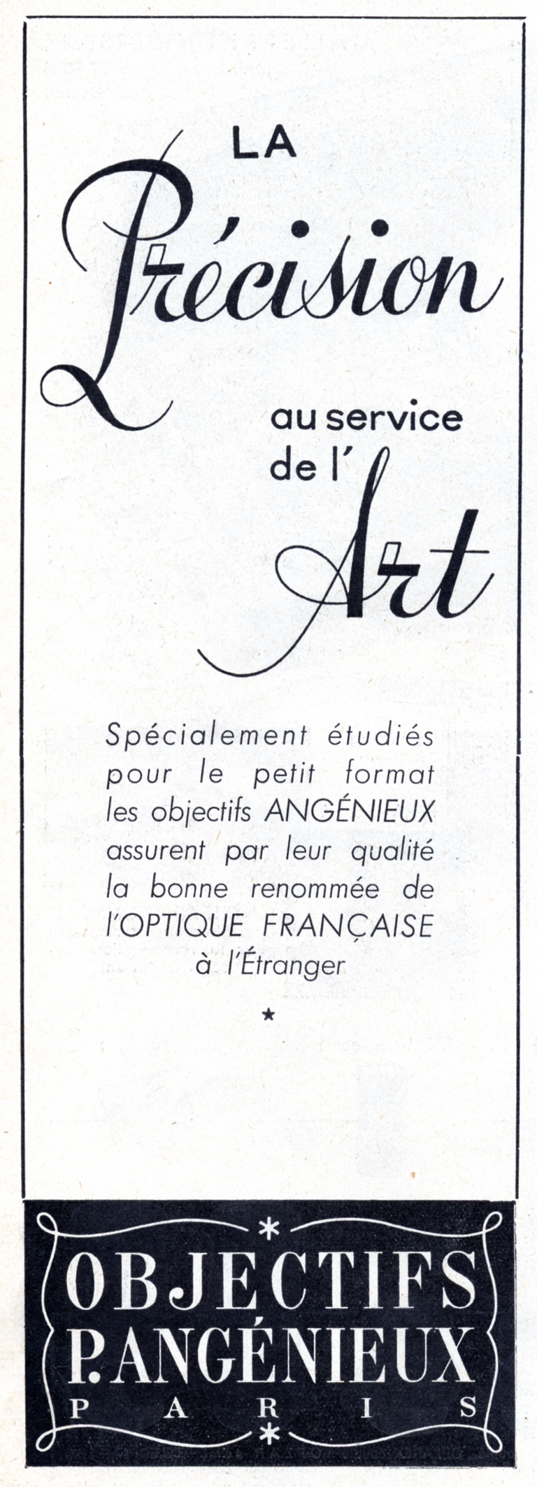 Angénieux - 1952