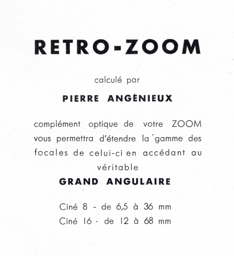 Angénieux - Retro-Zoom - 1959