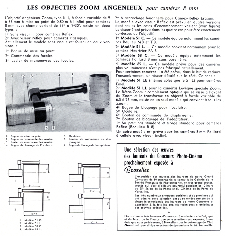 Angénieux - Zoom K1 - 1960