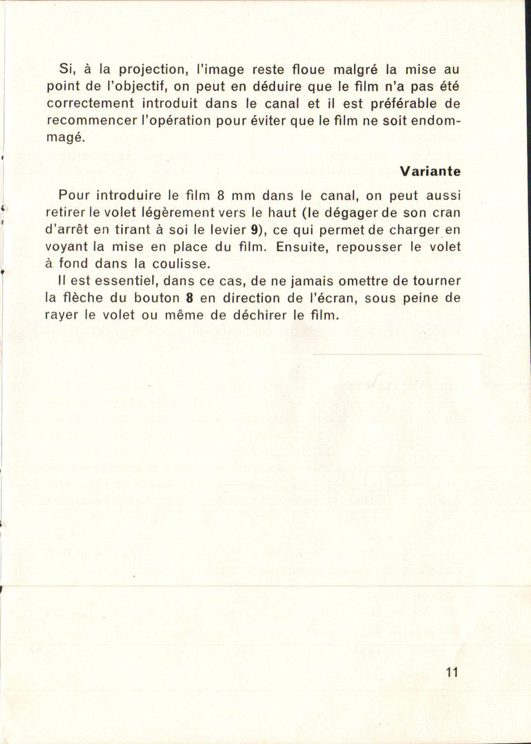 Paillard G3 - Notice - 11