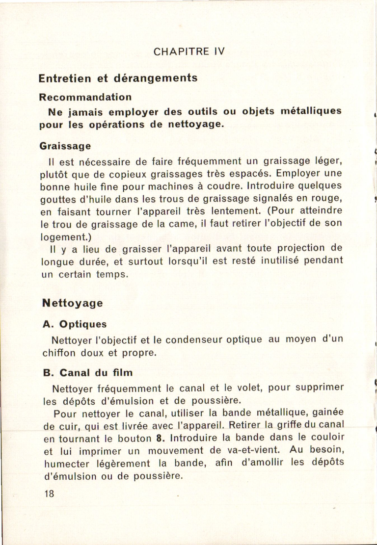 Paillard G3 - Notice - 18