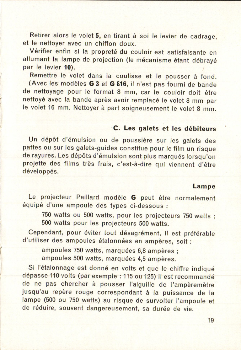 Paillard G3 - Notice - 19