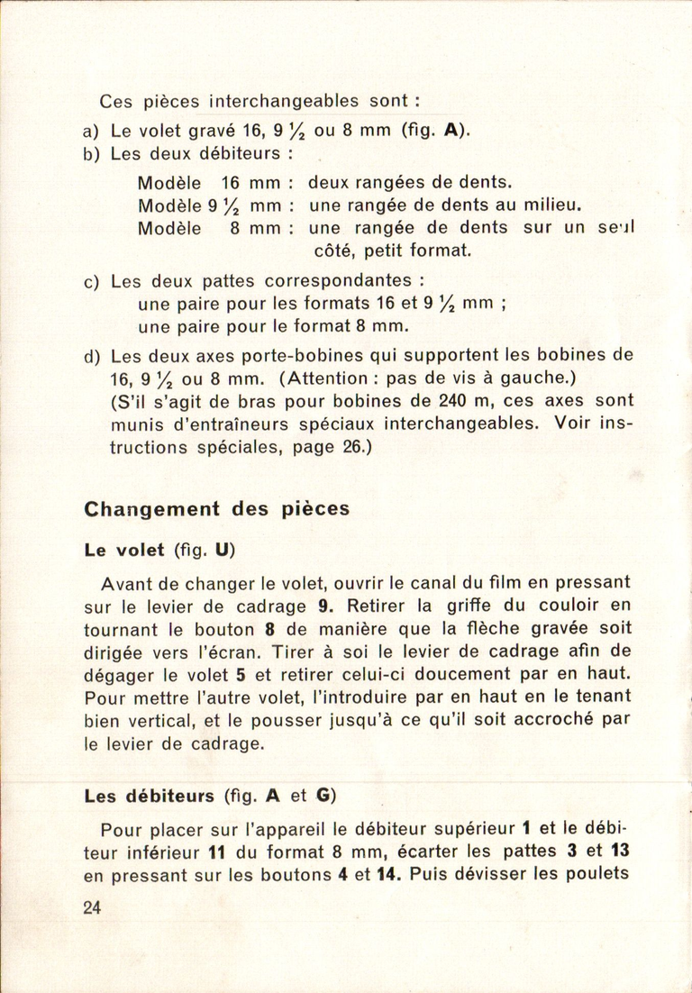 Paillard G3 - Notice - 24