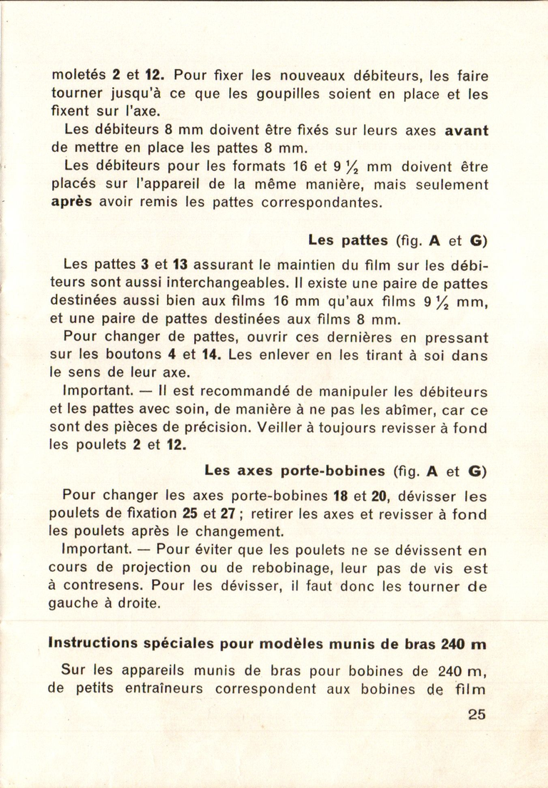 Paillard G3 - Notice - 25