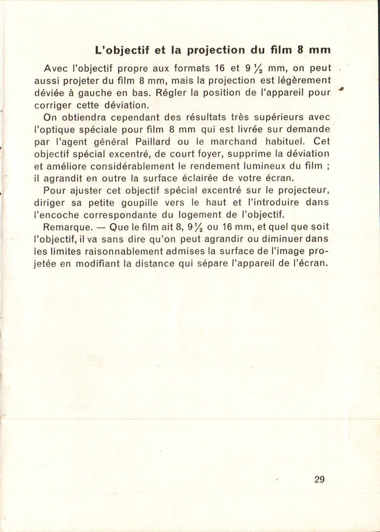 Paillard G3 - Notice - 29