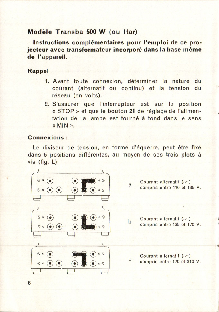 Paillard G3 - Notice - 6