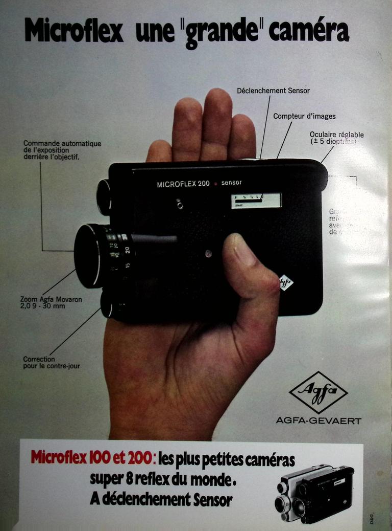 Agfa Microflex sensor 100 et 200 - Photo - juin 1971