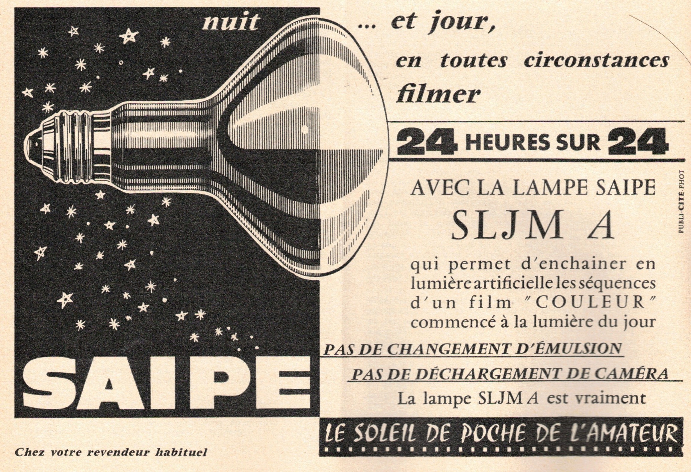Saipe - janvier 1963 - image et son