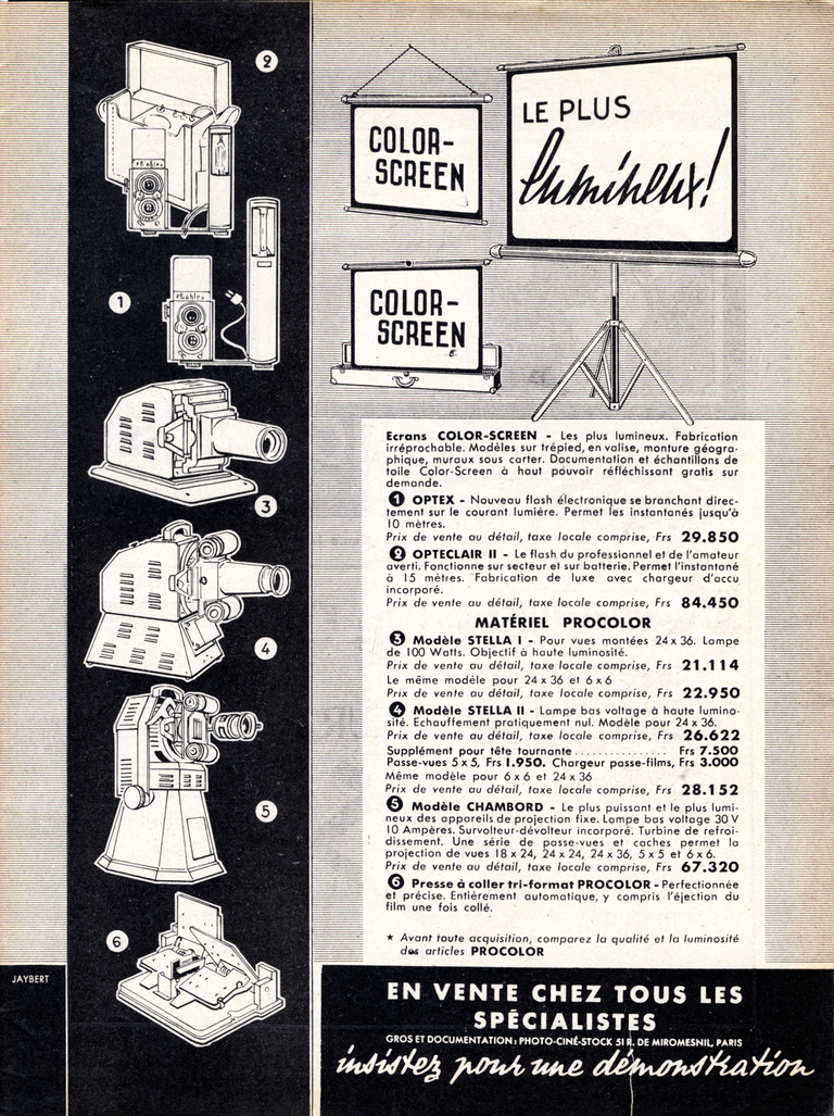Color-Screen - Ecrans - 1952