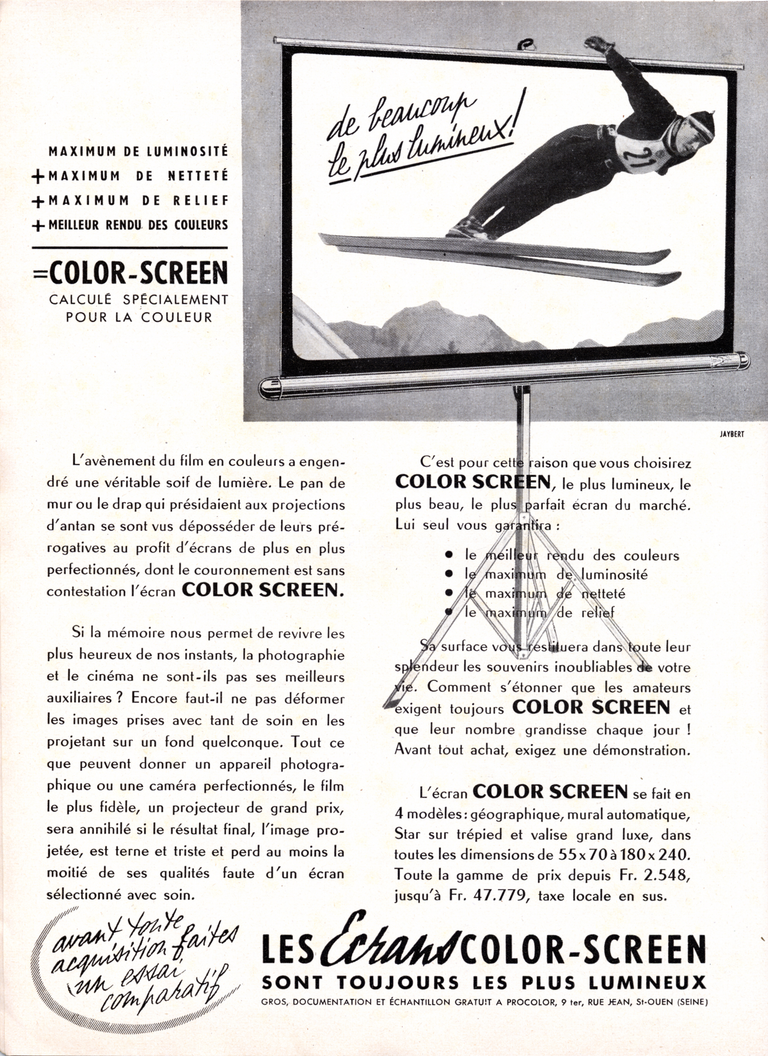 Color-Screen - Ecrans - 1957