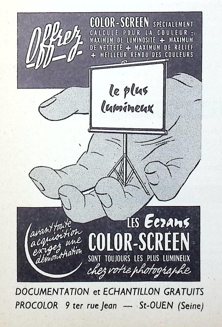 Color-Screen - Ecrans - novembre 1958 - Caméra huit n°7