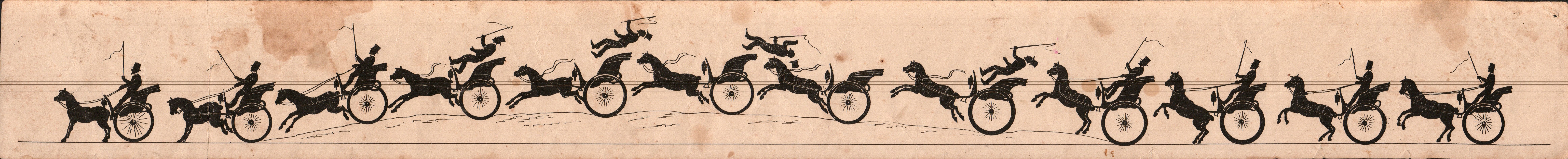 Cheval attelé