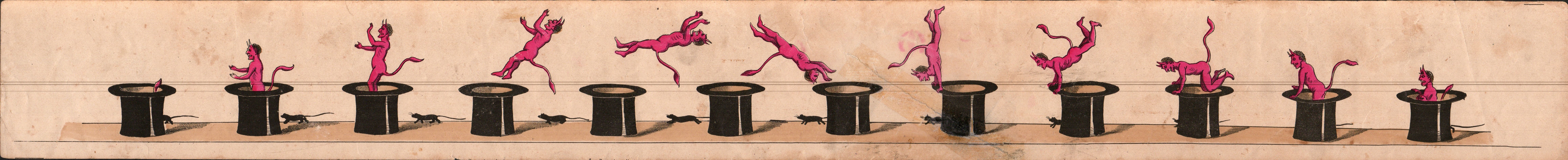 Diable sortant du chapeau