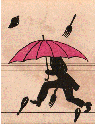 Meire et Deberthand George Carette - Pluie de fourchettes